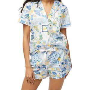 J. Crew Short-sleeve cotton short pajama set 3X